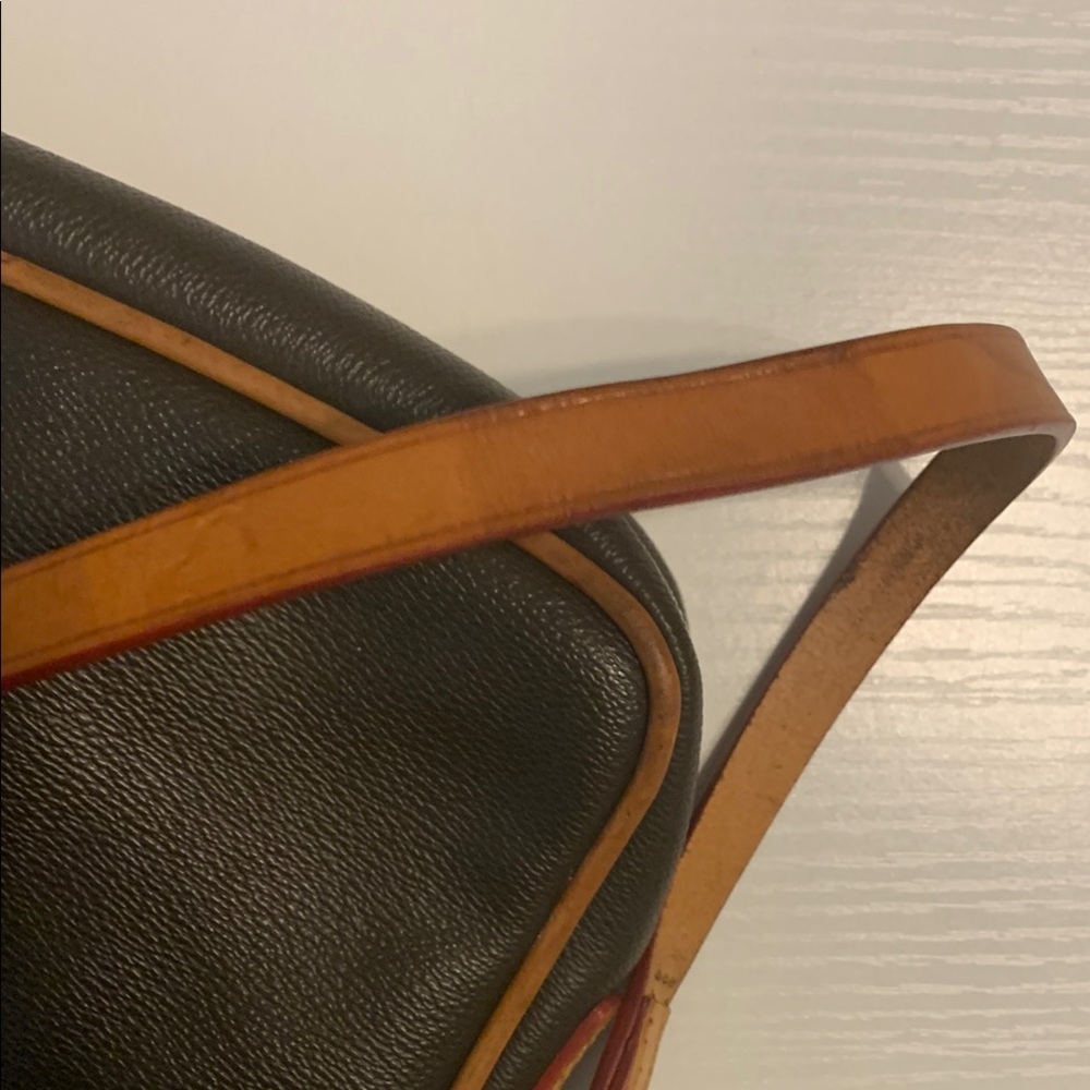 Dooney & Bourke Brownand Tan Leather Shoulder Bag - Picture 5 of 13